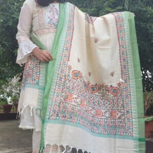 cotton hand painted dupatta