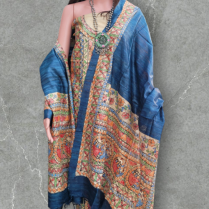 matasya kanya hand painted kurta with dupatta