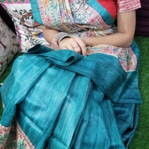 Pure tussar Gheecha silk saree