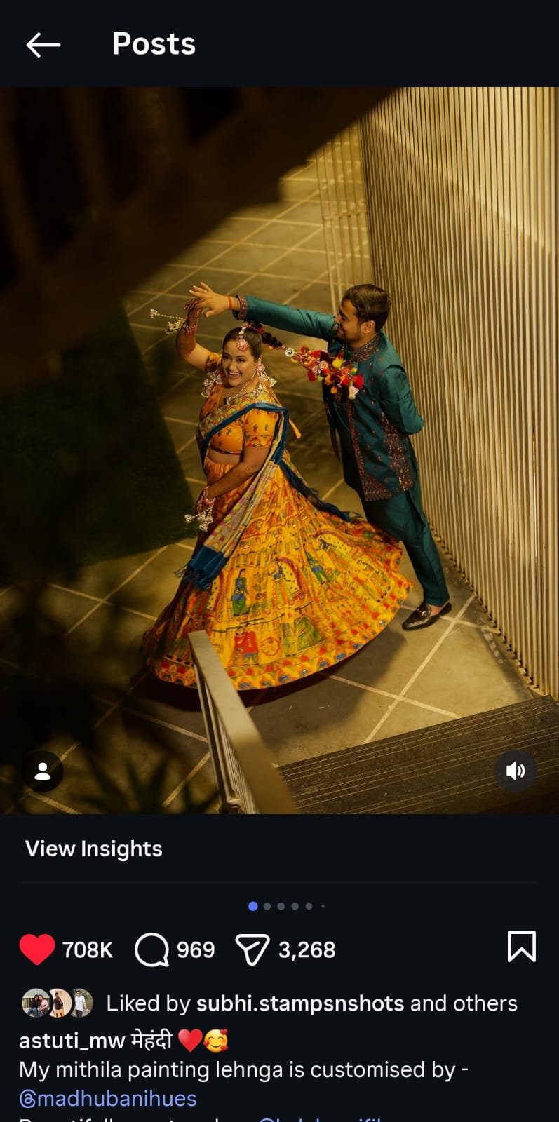 Bachapan Ka Pyar mulberry silk Hand painted lahnga - Image 2
