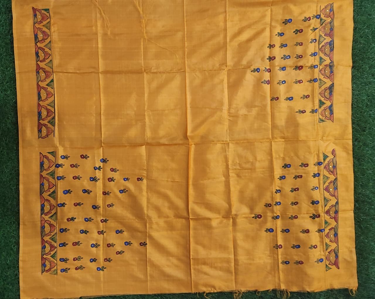 Bachapan Ka Pyar mulberry silk Hand painted lahnga - Image 5