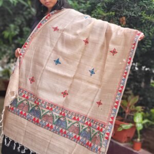 pure desi tussar silk dupatta