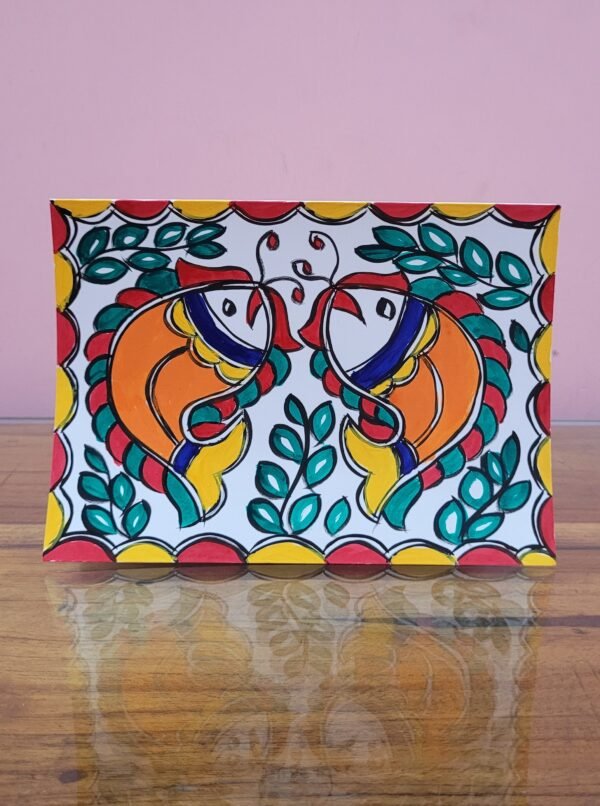 Madhubani Folk Art Hand painted greeting cards - Image 11