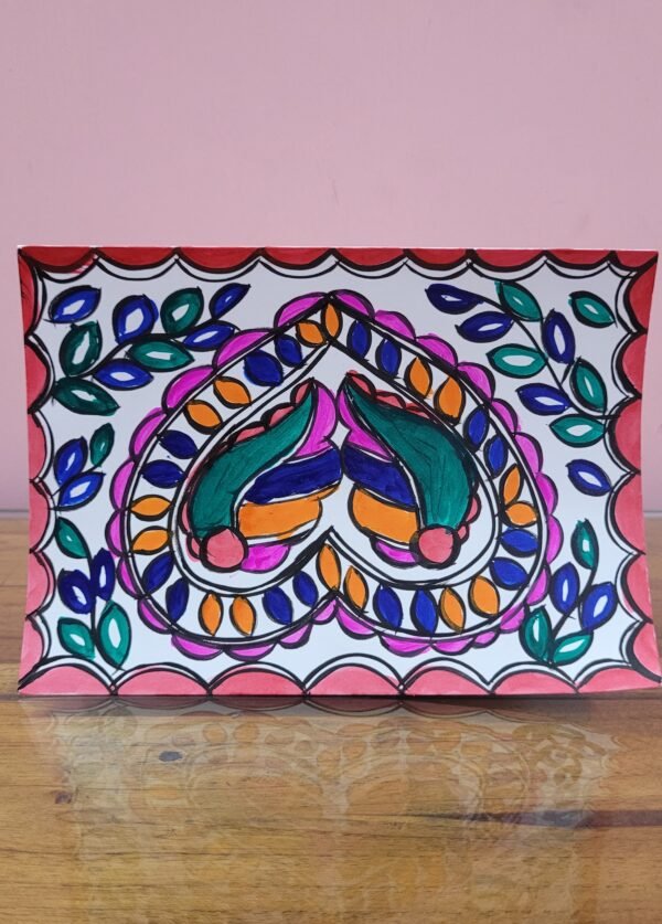 Madhubani Folk Art Hand painted greeting cards - Image 10