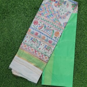 HAND-PAINTED HEAVEN (COTTON SILK SAREE)