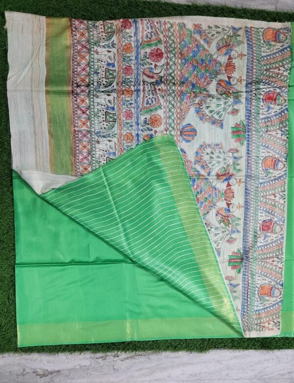 HAND-PAINTED HEAVEN (COTTON SILK SAREE) - Image 3