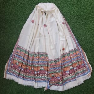 MADHUBANI SUTRA:- Hand Painted Madhubani Gents Dopta