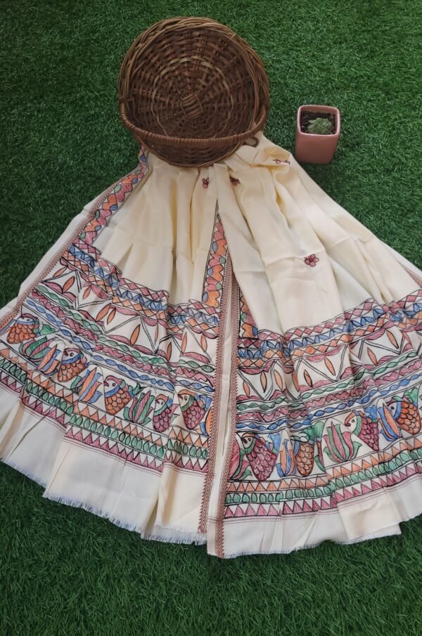 AAKARSHAN:- Hand Painted Gents Dopta - Image 2